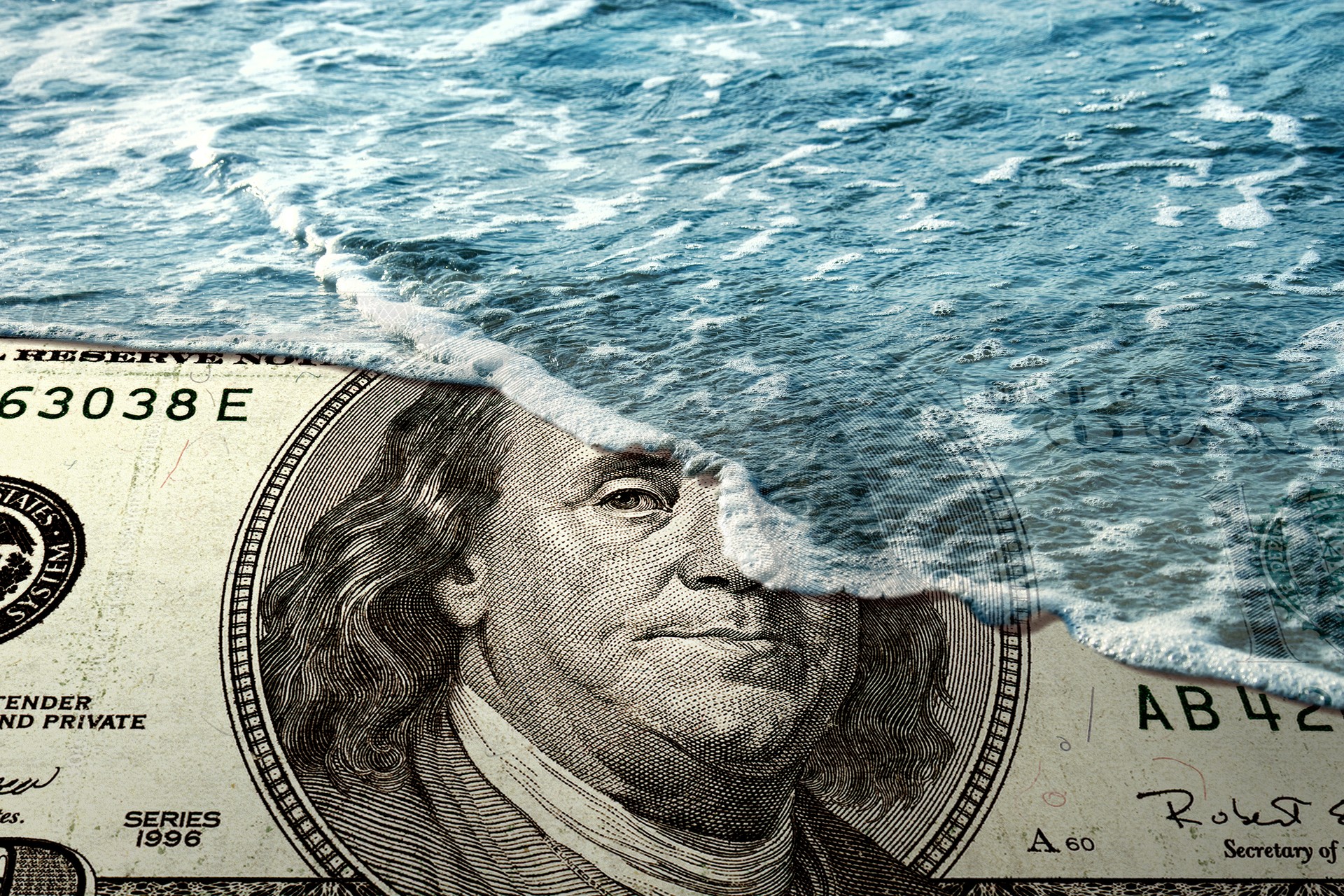 Financial crisis concept